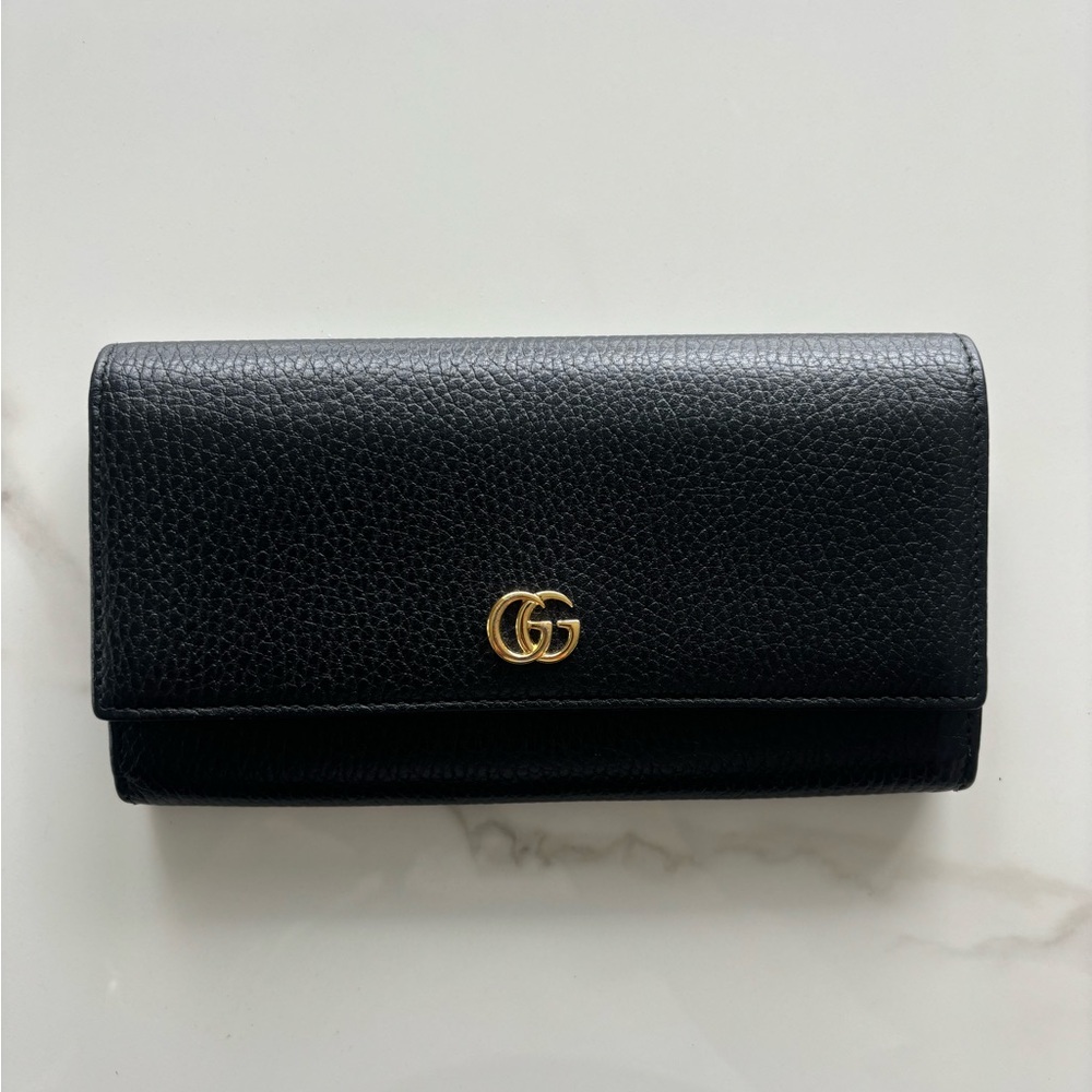 Gucci GG MARMONT LEATHER CONTINENTAL WALLET